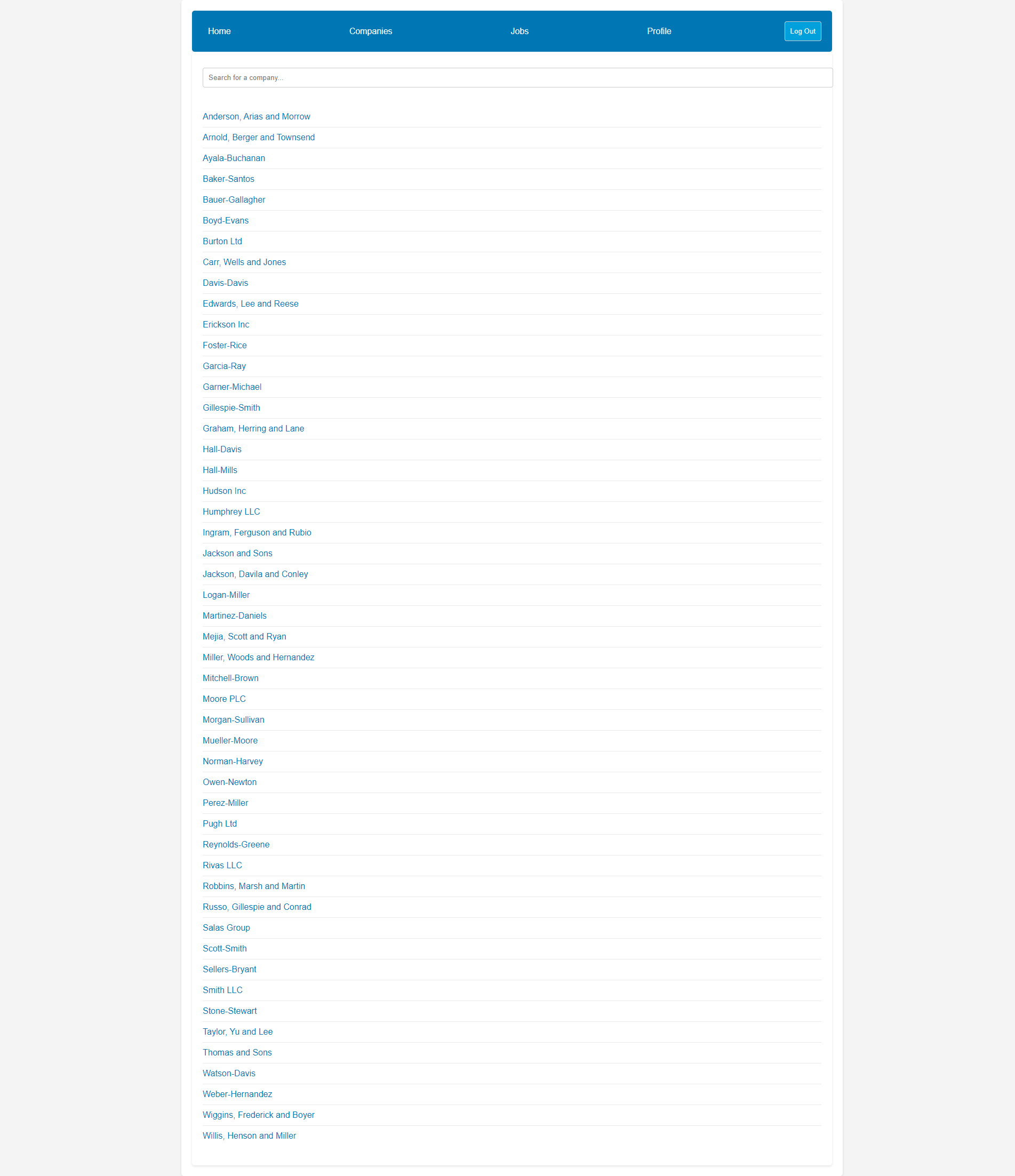 ReactJobly job search application screenshot